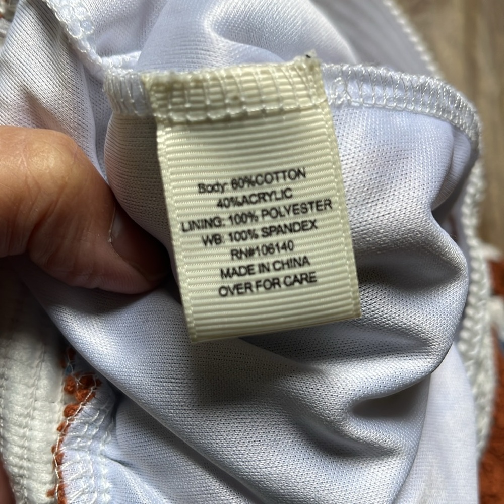 Ultra Pink Cottagecore Granny Square Crochet Shorts Brown Blue White Size XL - Picture 8 of 13